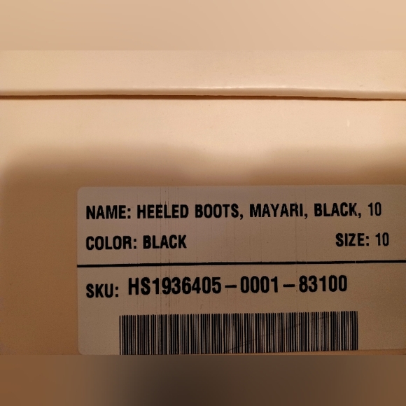 NEW Black High-heeled Boots - Picture 2 of 3